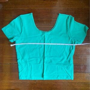 American Apparel Teal Crop Top